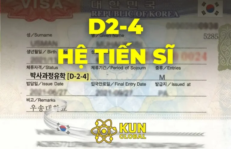 Visa D2-4 Hàn Quốc: Chinh Phục Học Vị Tiến Sĩ & Cơ Hội Định Cư Diện Nhân Tài