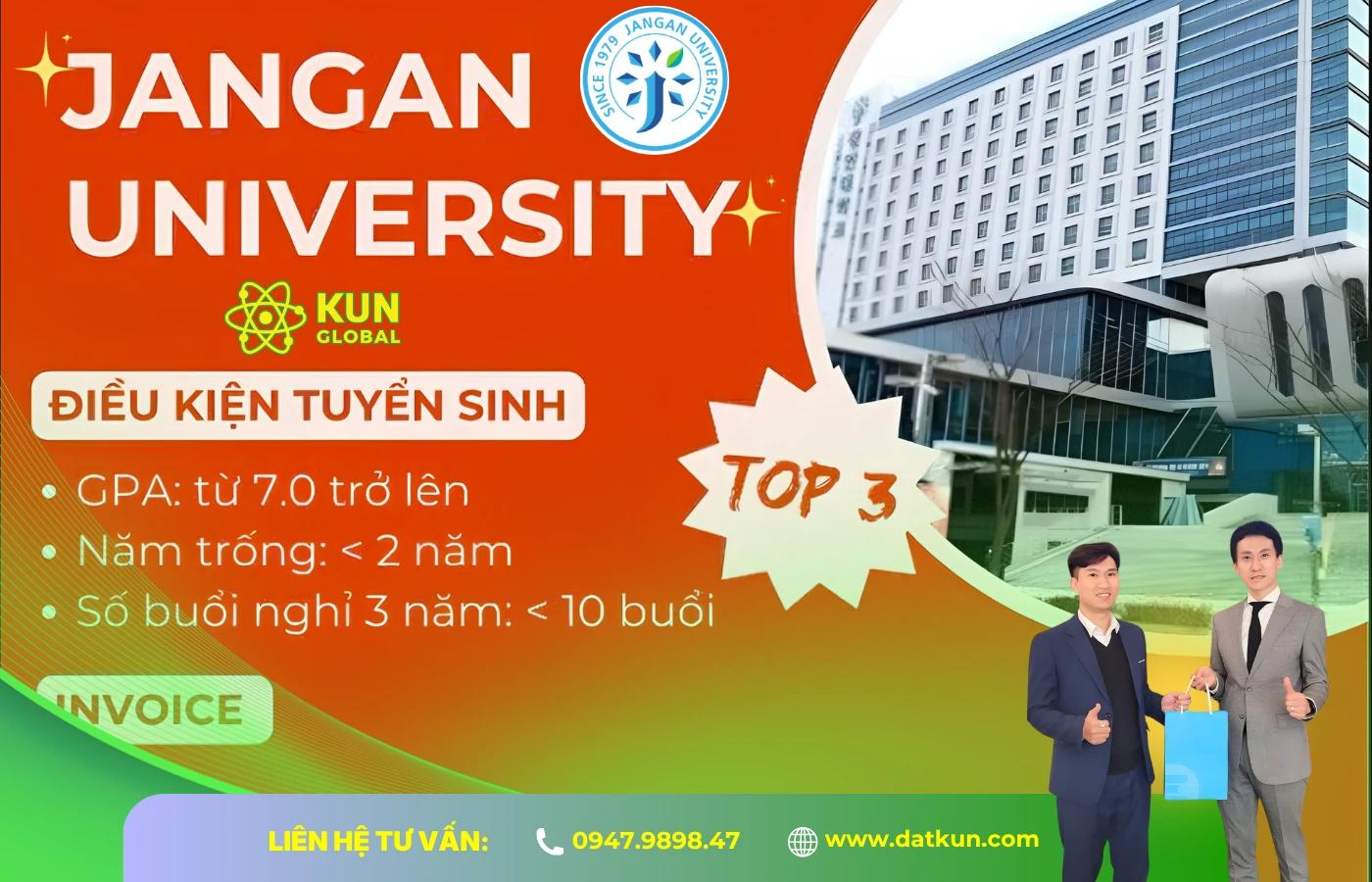 Thông Tin Tuyển Sinh Đại Học Jangan Du Học Hàn Quốc Hệ Tiếng D4-1 – Lựa Chọn Top 3 Lý Tưởng Kỳ Tháng 06/2026